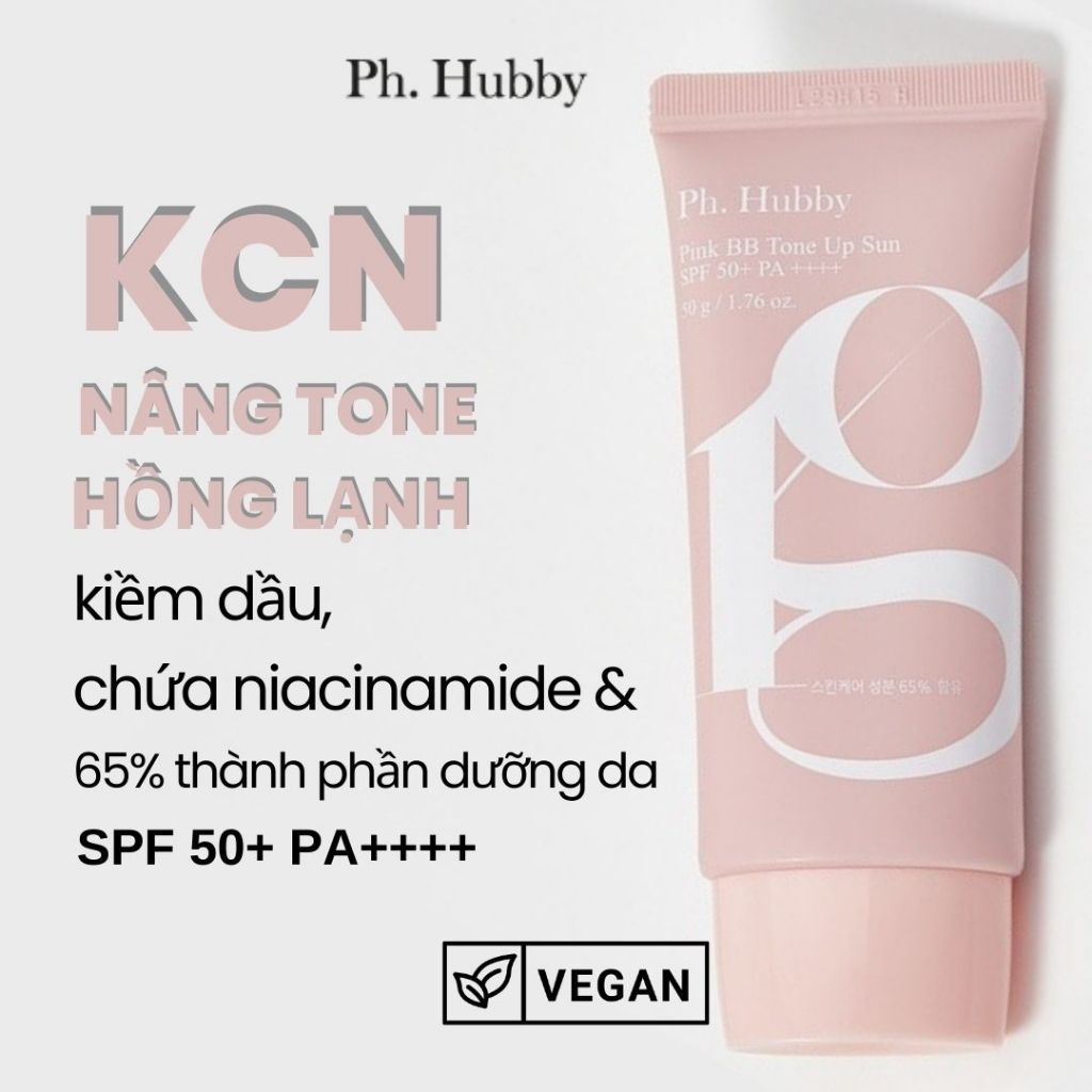 Kem chống nắng Ph Hubby Pink BB Tone Up Sun Hộp 50g