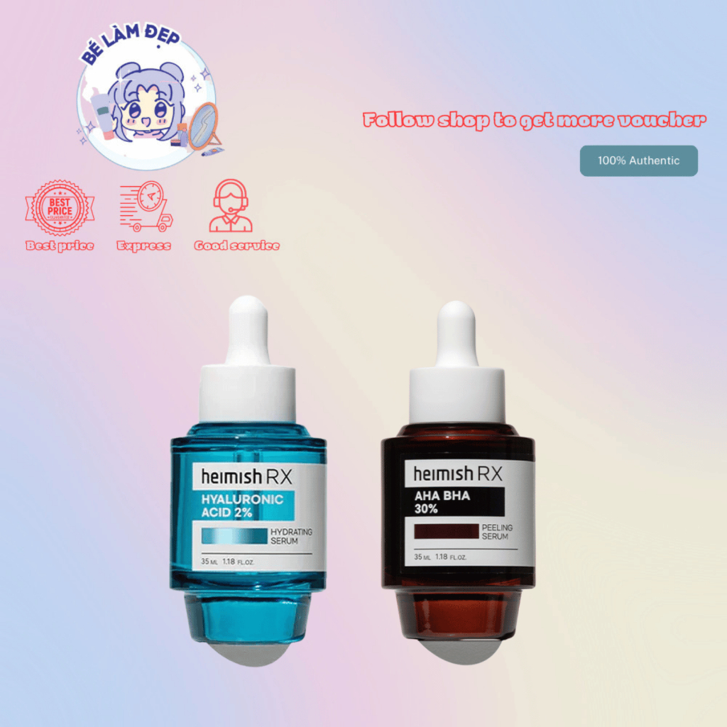 Serum Heimish RX – AHA BHA 30% Làm Mịn, HA 2% Giữ Ẩm - 35ml