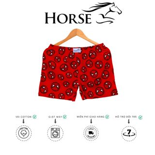 Quần Đùi Nam Nữ HORSE - Vải Thun Cotton, Lựa Mẫu Theo Sở Thích - Mặc Ngủ, Tắm Biển Thoáng Mát