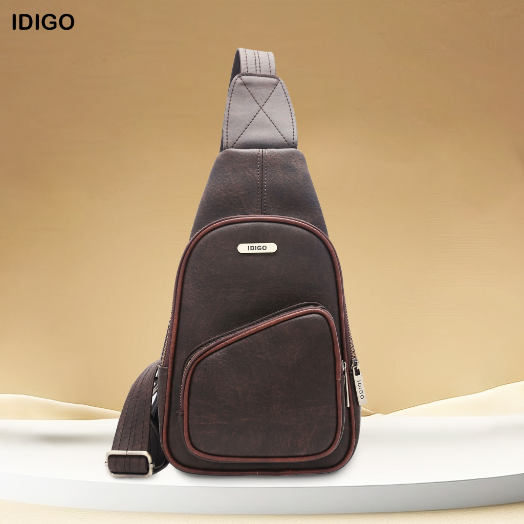 Túi đeo chéo trước ngực nam dáng đứng IDIGO MB2 - 309