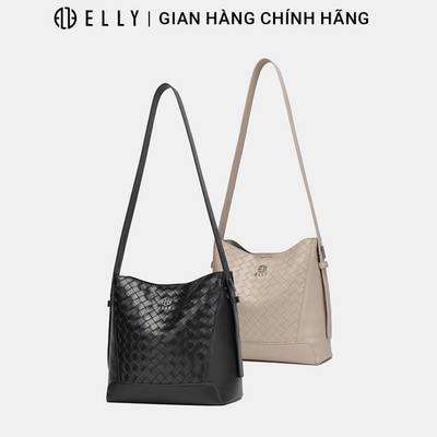 Túi Xách Nữ Da Thật ELLY ET199 Đeo Tay Đeo Vai Đeo Chéo Thanh Lịch Cao Cấp