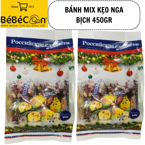 [COMBO 3 BỊCH] Bánh mix kẹo socola Nga Pycckhe vị_Kopobka