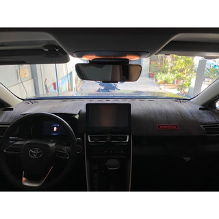  Thảm Taplo TOYOTA Innova Cross Camry Yaris Cross Vios Avanza Veloz Che Nắng Chống Nóng Bảo Vệ Bề Mặt Da Vân Gỗ Da Cacbon 