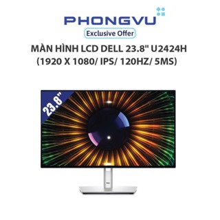 Màn hình LCD Dell 23.8" U2424H (1920 x 1080/ IPS/ 120Hz/ 5ms) - Bảo hành 36 tháng