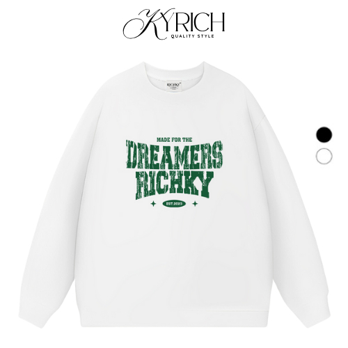 Áo Sweater Kyrich Premium Nỉ Giấc Mơ Xanh Green Dreamers