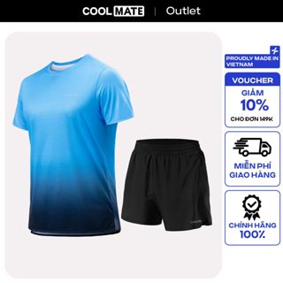 [Tặng short mặc nhà đơn 349k] Set đồ thể thao chạy bộ nam gồm Áo thun Graphic và Quần short Maxcool 5inch Coolmate