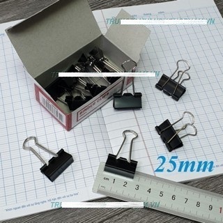 COMBO 10 HỘP Kẹp bướm đen 25mm