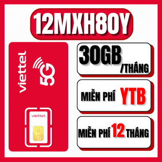  Sim 4G Viettel Trọn Gói 1 Năm Không Giới Hạn Dung Lượng Tốc Độ Cao Truy Cập Full Data 6MXH80Y 12MXH80Y 
