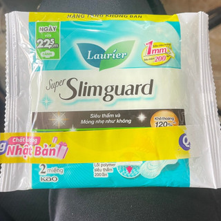  Băng vệ sinh Laurier Super Slimguard siêu mỏng 1mm  VÀ MÁT LANH 25CM siêu thấm 200 lần 