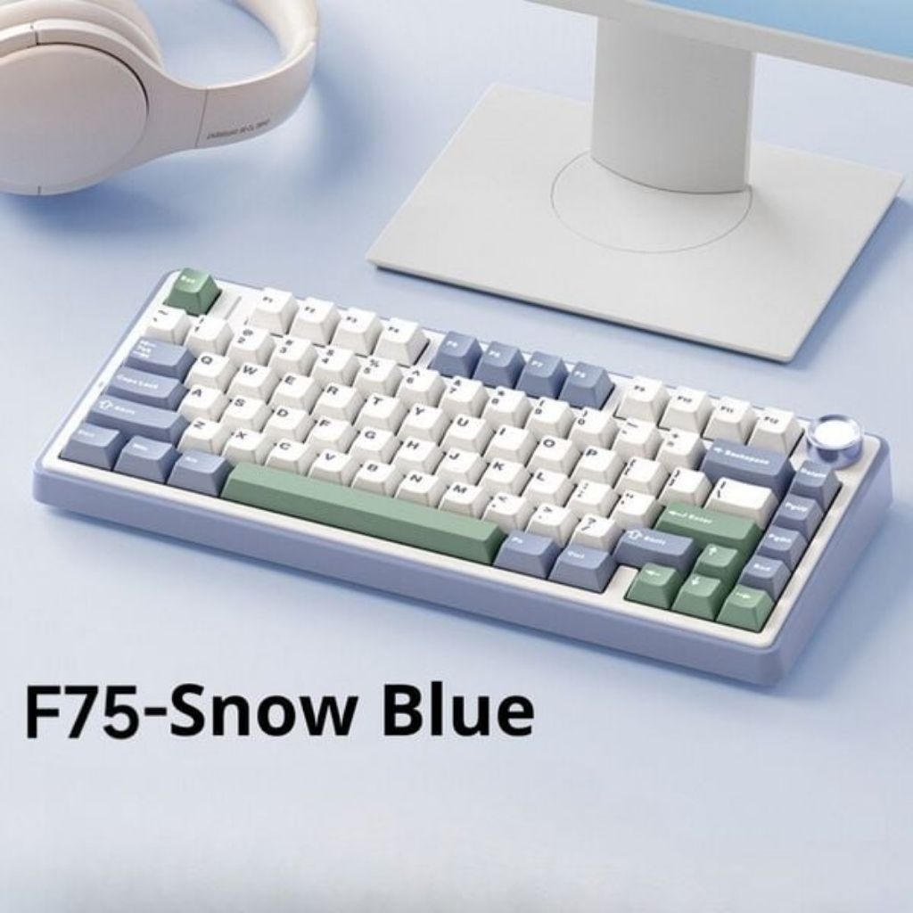 Bàn phím cơ Gaming không dây AULA F75, Hotswap 5pin, 3 chế độ kết nối,Led RGB, Mạch Xuôi. bảo hành 6 tháng | BigBuy360 - bigbuy360.vn