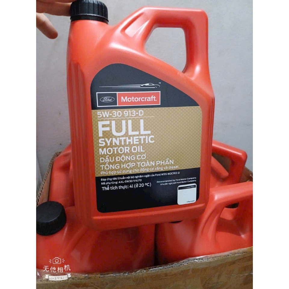 [HỎA TỐC] [Chính Hãng] Dầu nhớt động cơ 5W30 tổng hợp toàn phần - Ford Motorcraft (Mã: AXL-5W30-V4LF