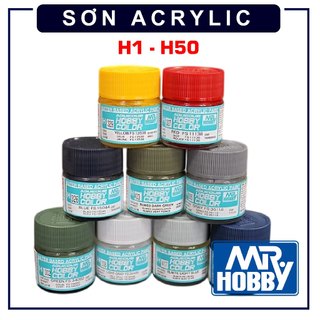 Sơn mô hình gốc nước Acrylic - Aqueous( H1 ~ H50 ) Aquerous Mr. Hobby - Mr.Color