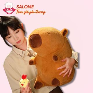  Gấu Bông Capybara Chim Gà Khổng Lồ Dễ Thương Cute SALOME Thú Bông Chuột Lang Nước Nâu Ôm Ngủ 