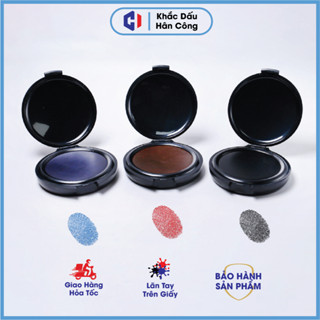 Lăn Tay Bỏ Túi, [Mực Đen, Đỏ, Xanh] Hộp Mực Lăn Tay, Đóng Dấu Vân Tay, Điểm Chỉ - Khắc Dấu Hân Công