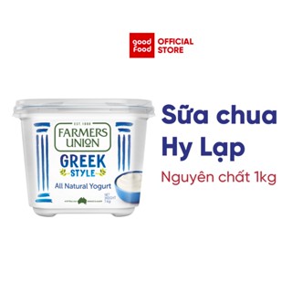 Sữa Chua Hy Lạp Ít Béo, Không Thêm Đường, Không Chứa Gelatine, Greek Yogurt Bổ Sung Canxi Farmers Union - Hộp 1kg