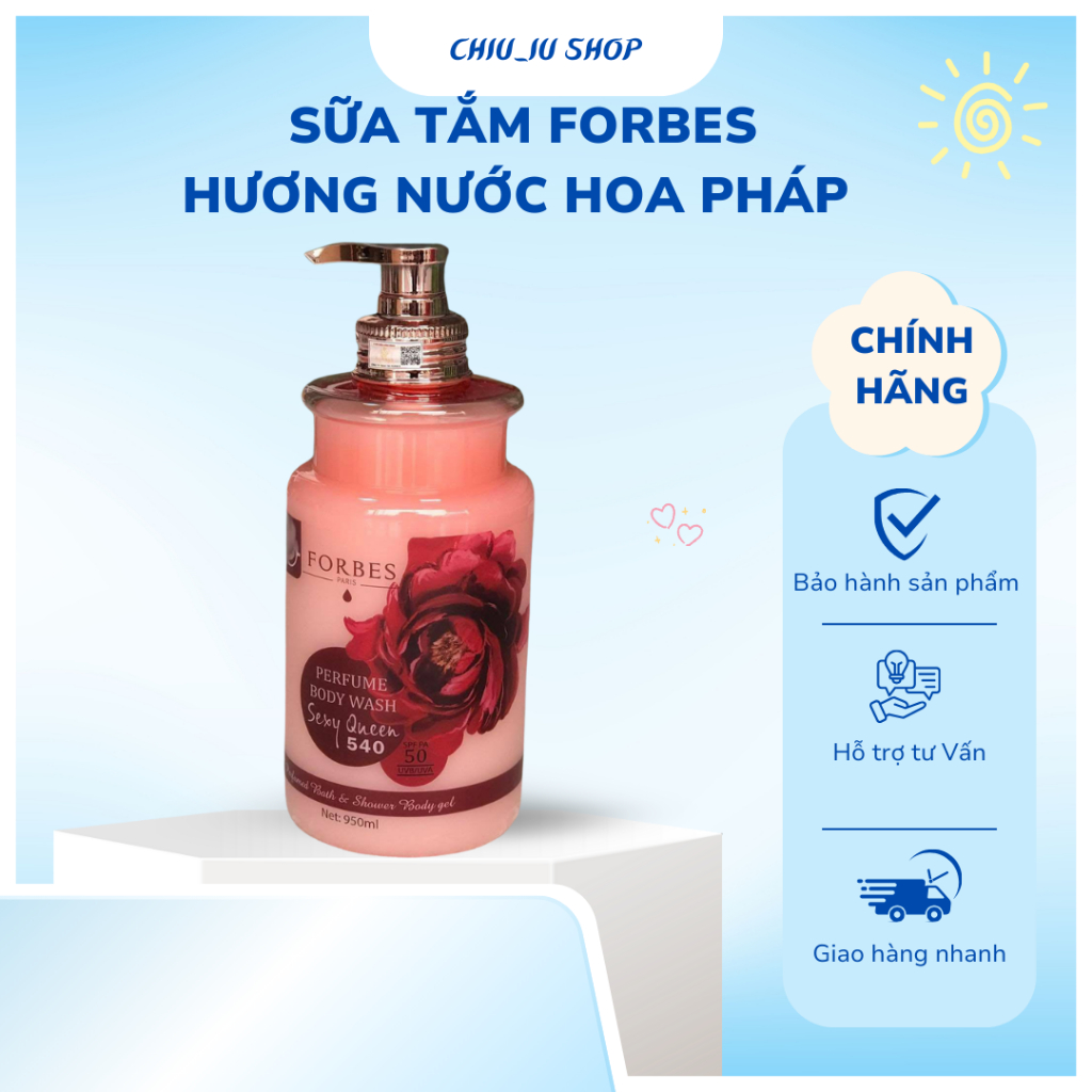Sữa tắm hương nước hoa Pháp Forbes 950ml