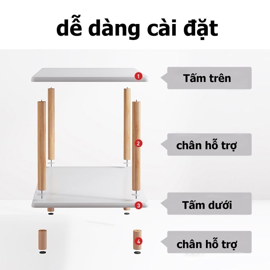 BMZAR Kệ Để Đồ Tủ Để Đầu Giường Tab Đầu Giường Gỗ MDF Cao Cấp Màu Gỗ Bàn Trà Ban Công | BigBuy360 - bigbuy360.vn