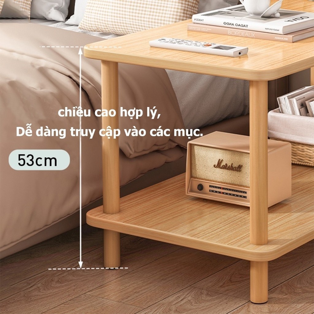 BMZAR Kệ Để Đồ Tủ Để Đầu Giường Tab Đầu Giường Gỗ MDF Cao Cấp Màu Gỗ Bàn Trà Ban Công | BigBuy360 - bigbuy360.vn