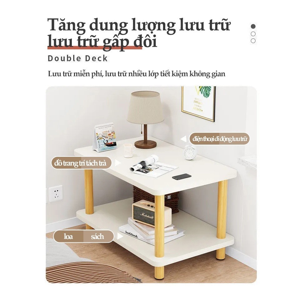 BMZAR Kệ Để Đồ Tủ Để Đầu Giường Tab Đầu Giường Gỗ MDF Cao Cấp Màu Gỗ Bàn Trà Ban Công | BigBuy360 - bigbuy360.vn