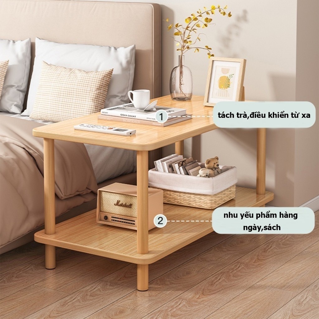 BMZAR Kệ Để Đồ Tủ Để Đầu Giường Tab Đầu Giường Gỗ MDF Cao Cấp Màu Gỗ Bàn Trà Ban Công | BigBuy360 - bigbuy360.vn