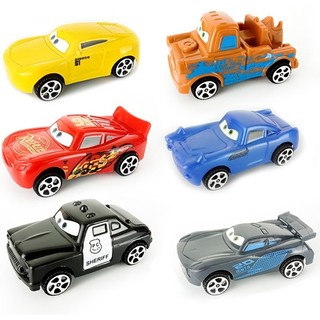 Set 6 ô tô cảnh sát trang trí bánh, quà tặng sinh nhật kích thước 7.5cm