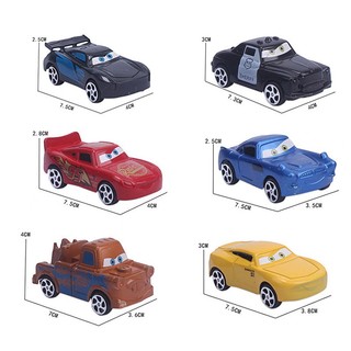 Set 6 ô tô cảnh sát trang trí bánh, quà tặng sinh nhật kích thước 7.5cm
