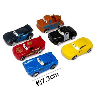 Set 6 ô tô cảnh sát trang trí bánh, quà tặng sinh nhật kích thước 7.5cm