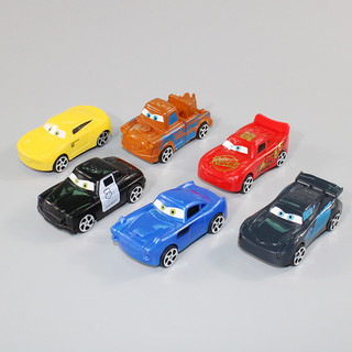 Set 6 ô tô cảnh sát trang trí bánh, quà tặng sinh nhật kích thước 7.5cm