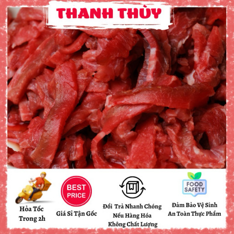 [HOẢ TỐC] Thịt Tái Cắt Sẵn 1kg