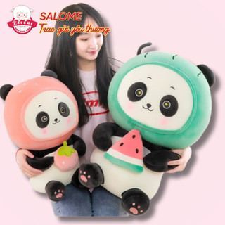  Gấu Bông Gấu Trúc Ôm Dưa Hấu Dâu Khổng Lồ Dễ Thương SALOME TPHCM Thú Panda Trái Cây Gối Ôm Ngủ 