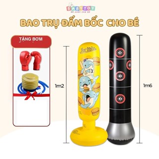 Bao trụ đấm bốc bằng hơi tự cân bằng cho bé rèn luyện sức khỏe, nâng cao đề kháng (Tặng Kèm Bơm) BT03