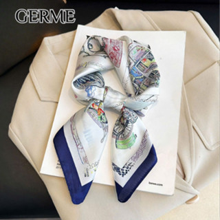  khăn lụa vuông 70x70cm Quàng Cổ nhiều họa tiết - khăn bandana Vuông 70cm Choàng Cổ Lụa dùng làm Turban-GERME 