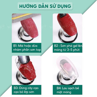 Nước phá gel Cocominmo, phá gel lạnh coco không nóng móng