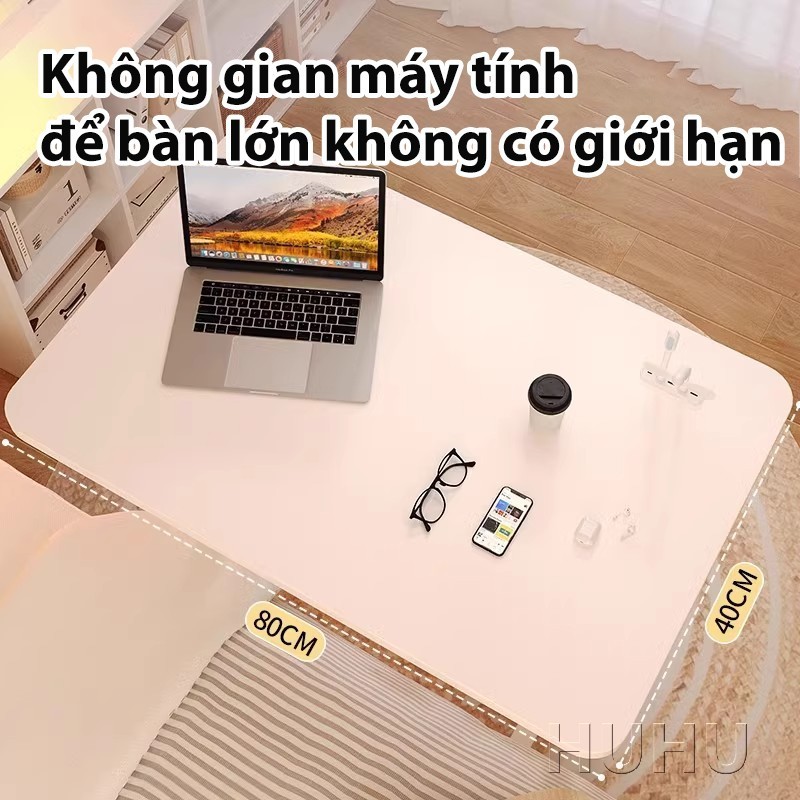HUHU Bàn Kéo Di Động [Có Bánh Xe] Có Kệ Ngang Bàn Laptop Bàn Học Bàn Có Thể Điều Chỉnh Chiều Cao | BigBuy360 - bigbuy360.vn