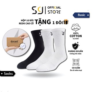 [Combo 10 tặng 2] Tất Thể Thao Redk Cotton Chống Hôi Chân, Vớ Bóng Rổ Pickle Ball Bóng Đá Chạy Bộ