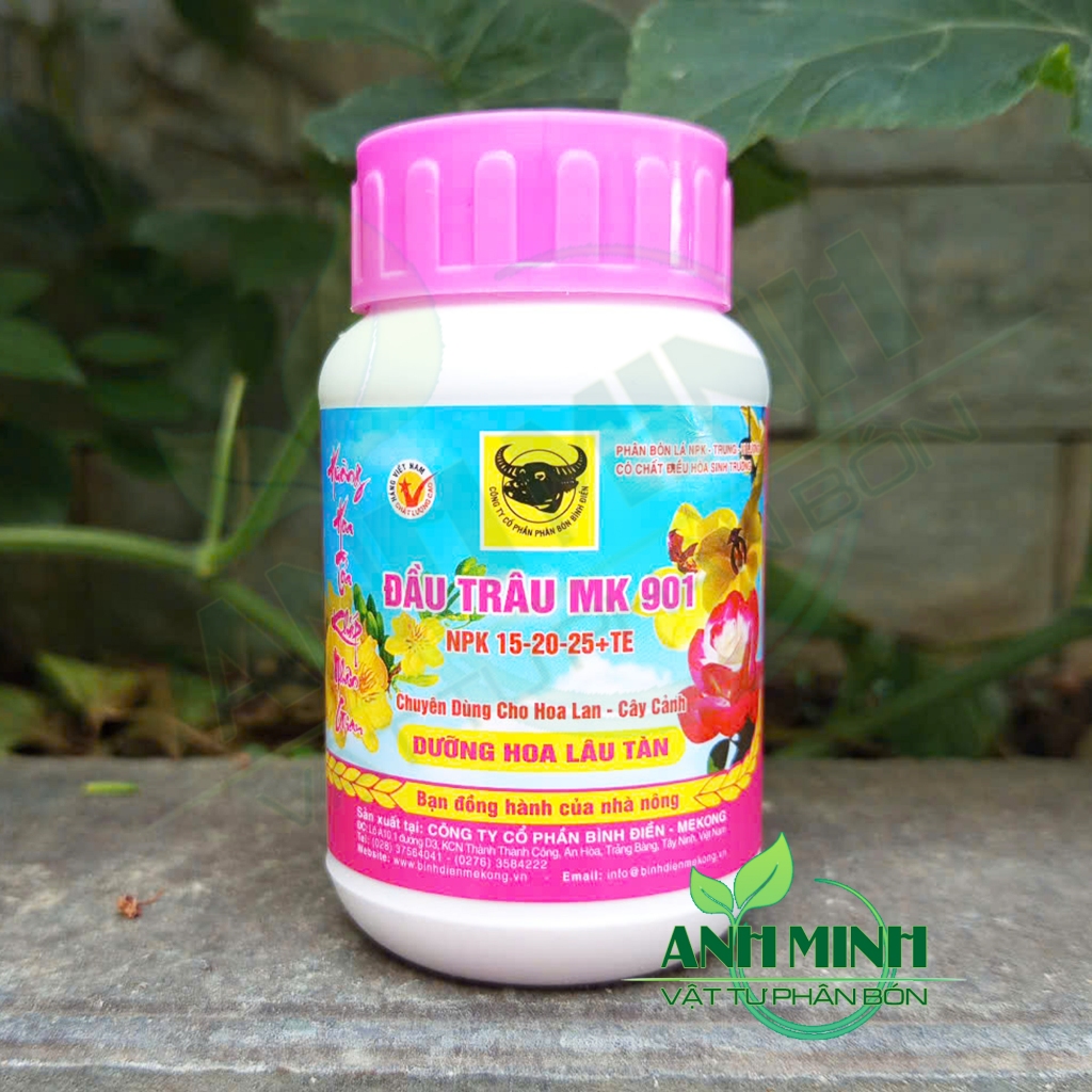Phân bón lá Đầu Trâu MK 901 - NPK 15-20-25 + TE - #016A# - 100g