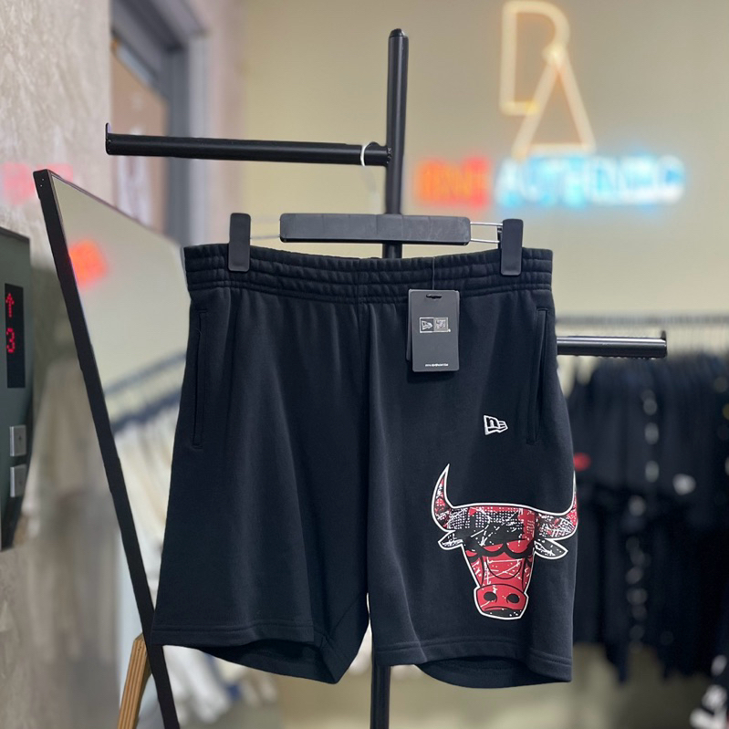 Chính Hãng Quần short New Era Chicago Bulls v1 đen shop Binh Authentic VN