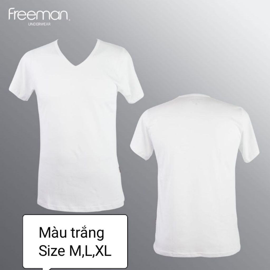 Freeman 315,áo thun nam cổ tim mặc lót, thể thao,du lịch,dạo phố