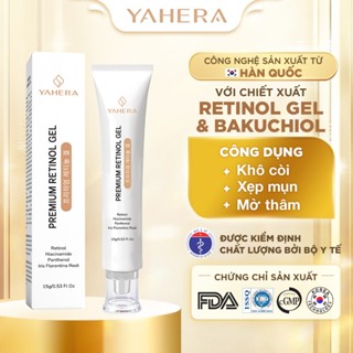 Gel chấm mụn cao cấp YAHERA Premium Retinol Gel 15G hỗ trợ giảm mụn 15G