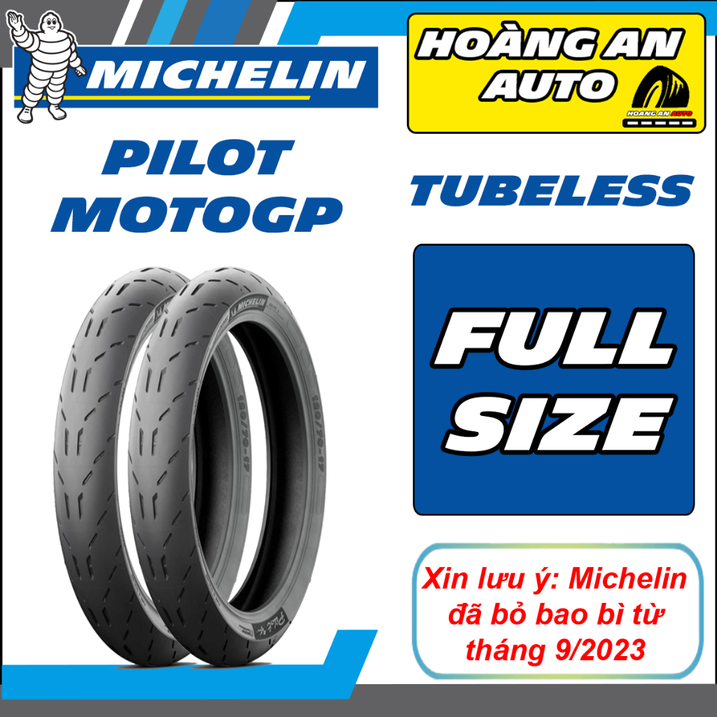 (PILOT MOTOGP - VỎ KO RUỘT) Vỏ lốp xe Michelin Pilot MotoGP Full size cho tay ga và xe số