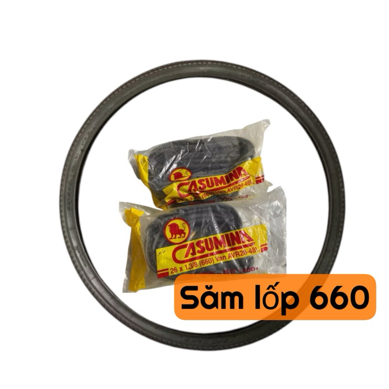 Săm / lốp Xe đạp 26 x 1.3/8 ( 37 -590/660 )