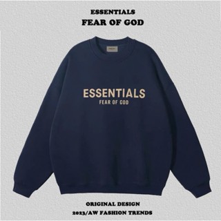  Áo Sweater Essentials Nỉ Bông Cotton Định Lượng 300gsm Đã Xử Lí Xù Lông Bề Mặt 