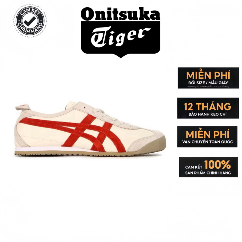 [ CHÍNH HÃNG ] Giày Onitsuka Tiger Mexico 66 Vin 'Beige Red' 1183B391-101