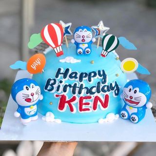 Sét Doremon, Nobita, Xuka trang trí bánh kem, quà tặng sinh nhật cao 7cm