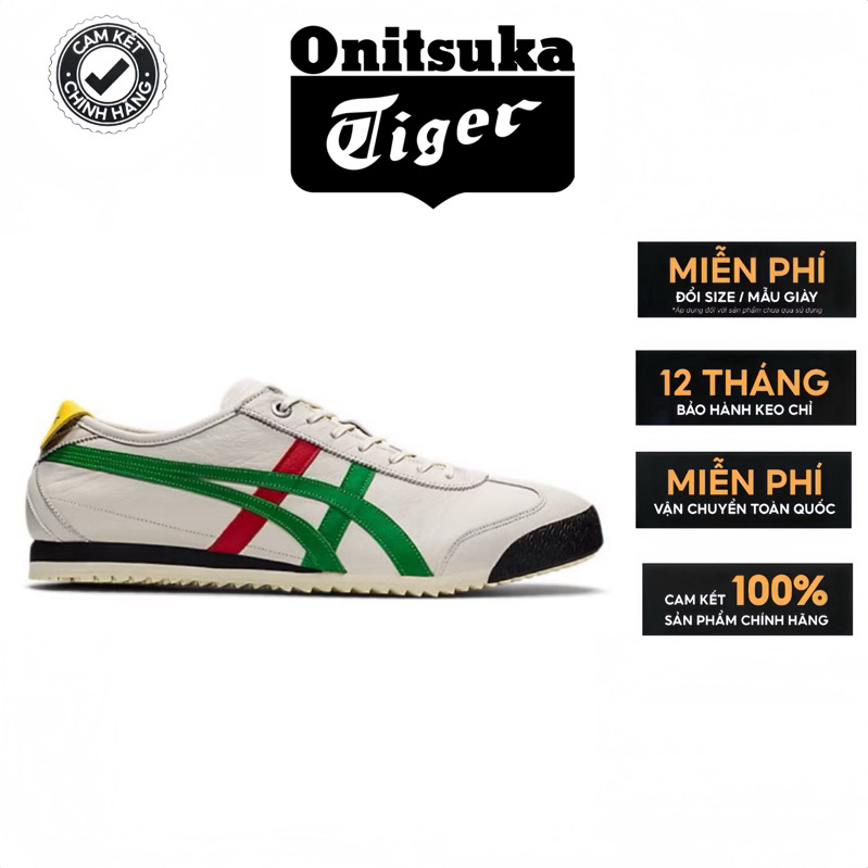 [ CHÍNH HÃNG ] Giày Onitsuka Tiger Mexico 66 'White Green' DL408-1684