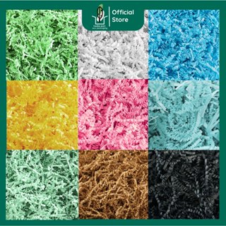 Giấy rơm cứng 1 KG sợi giấy vụn từ giấy kraft, fort màu lót hộp quà tặng, trang trí, chống sốc cho món quà vintage