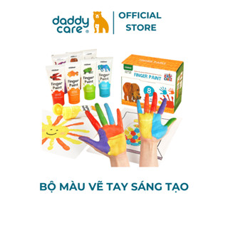 Màu vẽ mặt, vân tay, màu nước an toàn cho bé kèm sổ vẽ và dụng cụ Finger Paint Mideer