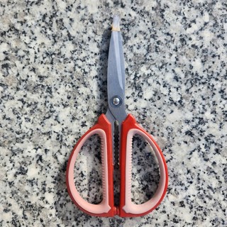 🔴 [Một cây] Kéo cán nhựa đỏ dài 20cm – Dùng văn phòng, làm bếp đều tiện ✂️