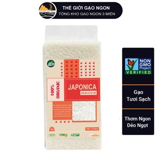  Gạo Nhật nấu cháo cho bé - Túi 1kg - Thơm mềm dẻo ngọt 