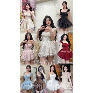   17 MÀU - CÓ 5 SIZE -HÌNH SÀN THẬT-CÓ MÚT NGỰC-KÈM QUÀN Bảo Hộ  ĐẦM ROXIE 2 DÂY PHỐI REN  100% MY TRÀ MAY  